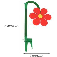Dancing Sunflower Sprinkler, Rotating Garden Sprinkler For Lawn Irrigation, Garden Nozzle - 2 Four-point Connectors + 1 Other Connector - View 4