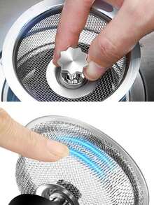 Giỏ lọc bồn rửa bát bằng thép không gỉ cao cấp - Giỏ lọc lưới thoát nước giúp xử lý rác hiệu quả, dễ vệ sinh và chống ăn mòn - Hoàn hảo cho sử dụng tại nhà và thương mại - bạc - Xem 6