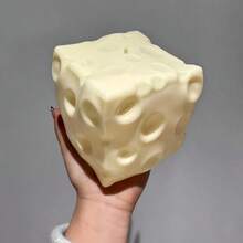 1 buah Mainan Squishy Keju Raksasa Baru (Dikirim Secara Acak), Bentuk Bola Keju Persegi, Tekstur Roti Realistis, Cangkang TPR Lambat Memantul, Hadiah Sempurna untuk Ulang Tahun, Natal, Halloween, Paskah - MultiWarna - View 10
