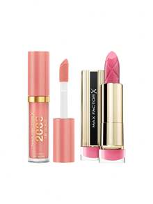 Max Factor [حزمة] 2000 كالوري لمعان الشفاه 060 أغنية مفضلة 4.4 مل + أحمر شفاه إكسير اللون 090 وردة إنجليزية 4 جرام - 060 الأغنية المفضلة + 090 الوردة الإنجليزية - مشاهدة 1