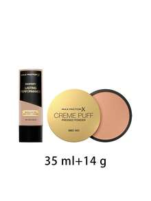 Max Factor [Bundle] Lasting Performance Foundation 101 Ivory Beige 35 Ml + Creme Puff Powder Compact 53 Tempting Touch 14 G - 101 Ivory Beige+53 Tempting Touch - View 2