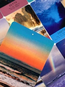 1 BoxSea Soul Journeys Oracle 48 Cards, Ocean Healing Divination Deck Oracle Cards Used For Self-Care, Daily Meditation, And Daily Guidance. - Multicolor - View 8