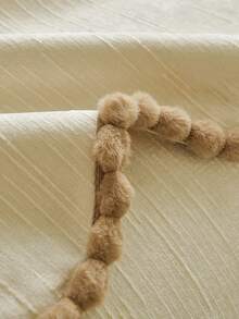1PC French Countryside Style Irregular-Edge Sofa Cushion Cover – Chenille Four-Season Universal Non-Slip Seat Pad, New Style Machine Washable Sofa Throw Cover Protector - Beige - View 10