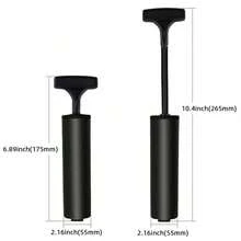 T-Shaped Compact Portable Ball Pump, Holiday Balloon Plastic Hand-Push Air Pump - Multicolor - View 5