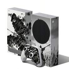 Removable Vinyl Sticker For Xbox Series S, Red Samurai Art Style Console & Controller Scratch-Resistant Protective Film - View 9