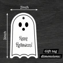 Halloween Candy Bag Set, 10 Organza Bags And 10 Ghost Tags, Halloween Trick Or Treat Gifts/Party Decorations - Multicolor - View 5
