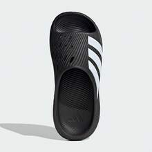 Adidas Purechill Comfortable Slide Sandals Unisex Black & White - Black and White - View 6