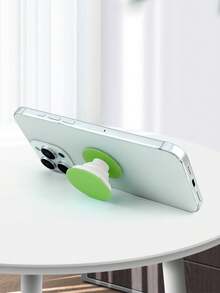 Solid Color Minimalist Retractable Phone Airbag Stand, Slouchy Portable Adhesive Phone Ring Grip - Multicolor - View 4