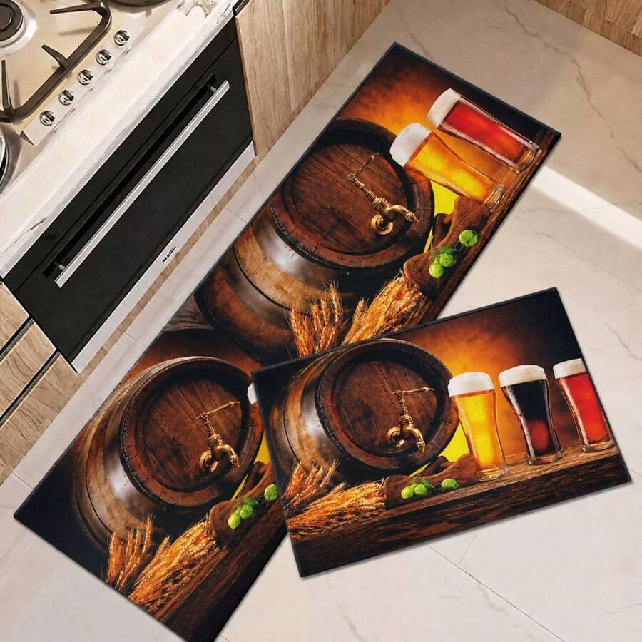 Kitchen Mat & Kitchen Rug - şarap fıçısı - Görünüm 1
