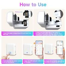 ORICO-Portable Thermal Printer,Mini Label Printer, Pocket Label Printer,Includes: 1-10 Rolls Of White Labels(14*30mm),Sticker Printer,Label Printer,Label Printer Machine And Stickers,Multiple Templates Are Available For Free Use. - Multicolor - View 12