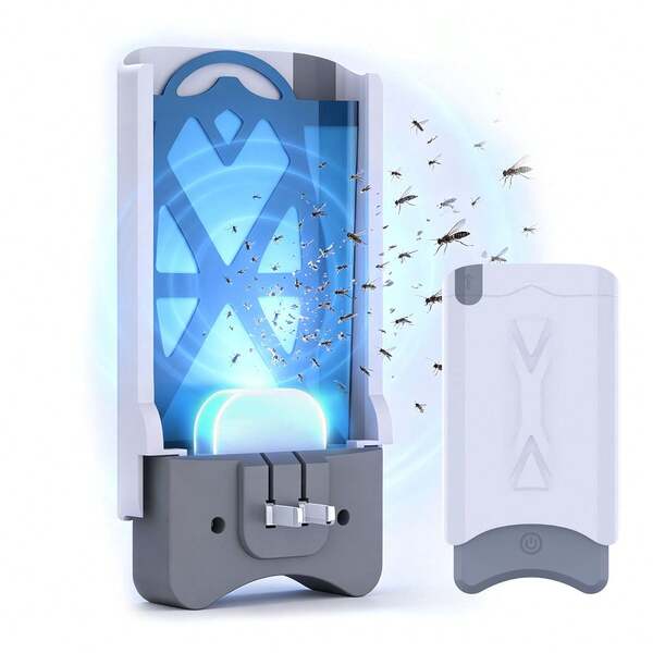 Enchufe de Inhalación Mata Mosquitos para Interiores, Trampas Portátiles para Moscas Mata Insectos del Hogar, Trampa Eléctrica para Moscas para Dormitorio, Sala de Estar, Baño