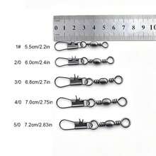 10-50 Buah Kait Pancing Putar, Konektor Pin, Bantalan Putar, Klip Jepit Cepat, Aksesoris Alat Pancing - Putaran - View 8