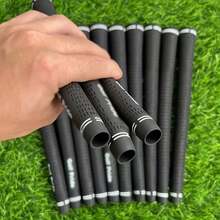 1/13PCS Perforated Anti-Slip Rubber Golf Club Grips, Hollow Breathable Hole Golf Grip Accessories, Suitable For Golf Club Refurbishment And Modification, Daily Golf Practice, Home Golf Swing Practice, Outdoor Driving Range Training, RV Golf Travel Storage - Black - View 9