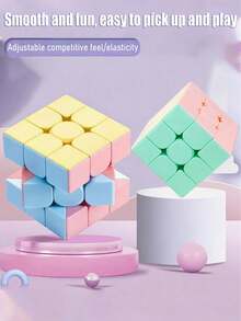 1個碳纖維 3x3 速度魔方玩具，順滑迷你經典 3x3 魔方，彩色專業競賽拼圖魔方，適合初學者，紓壓指尖玩具 - 彩色 - 查看 11