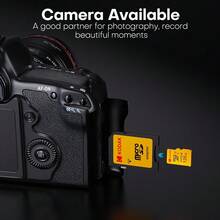Kodak 高速 U3 Micro TF 32GB/64GB/128GB/256GB：流暢 4K 影片錄製，附 SD 卡轉接卡；多功能 UHS-I 標準 SD 卡，適用於各種容量與場景 - 查看 3