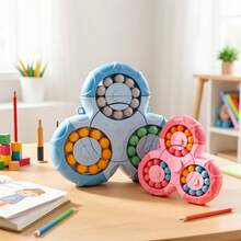 1pc Cool 2-In-1 Gyro Magic Bean Toy, An Interactive Double-Sided Puzzle Game That Helps Improve Focus, Enhance Attention, Stimulate Imagination, And Fine Motor Skills. - Multicolor - View 7