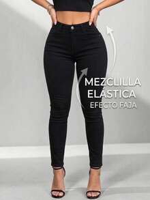 OPP´S JEANS Women Jeans - 黑色 - 查看 4