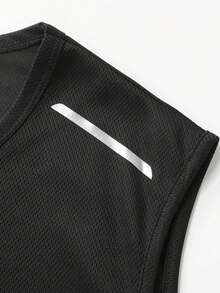 6pcs Men's Solid Color Sports Casual Sleeveless Tank Tops, Mesh Fabric, Inner Wear Home Outdoor Casual Tops Summer - Multicolor - View 9