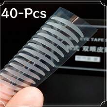 40片迷你雙眼皮貼，適合單眼皮，自然隱形效果，適用於學生、居家、辦公室、旅行與戶外使用，平價彩妝工具，女性完美聖誕禮物 - 彩色 - 查看 9
