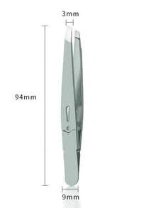 High Precision Eyebrow Tweezers, Stainless Steel Eyebrow Trimming Tweezers, Suitable For Fine Hair & Beard, Ultra-Thin Flat Head Trimming Tool, Suitable For Home And Salon Use - Multicolor - View 14