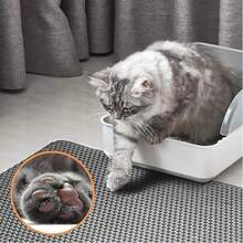 Extra Large Double-Layer Cat Litter Mat, Splash-Proof And Leak-Proof EVA Material, Prevents Cat Litter Scattering, Non-Slip, Washable, Waterproof, Odor-Resistant And Easy To Clean | Washable Cat Mat | Durable Cat Mat - Multicolor - View 10