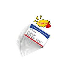 Ultra Clear Durable Waterproof Social Security Card Sleeves Soft SSN Medicare ID Debit Credit Index Card Protector Holder Storage - Transparent - View 9