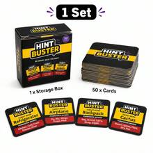Resposta Rápida, Fala Fluente! Se o seu parceiro adivinhar corretamente, você ganha um ponto. Este é um jogo de cartas de mesa "Batalha de Inteligência e Sorte" - uma versão única de mini-jogo de cartas, adequada para qualquer ocasião. - Multicolorido - Visão 4