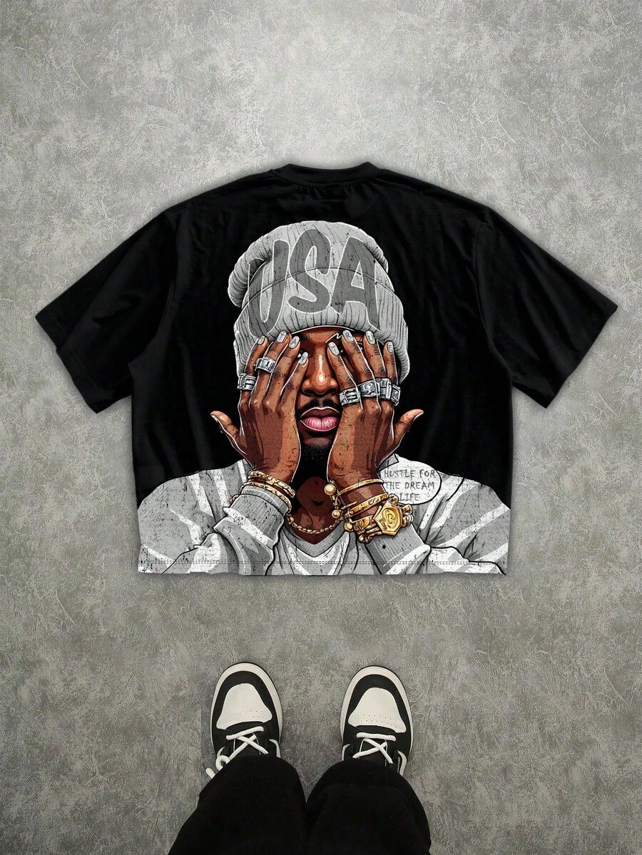 Women T-Shirts - 黑色 4 - 查看 1