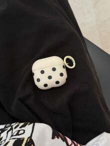 極簡馬卡龍波點 Pods 4 保護殼,相容 Apple Pod 3、Pro 耳機殼 2 代、無線藍牙 3 代 2 代 Pod Pro 4 代 5 代保護殼 - 白色 - 查看 13