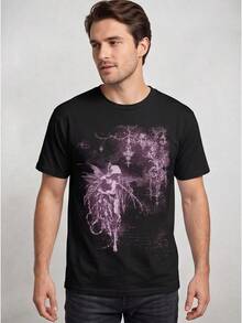 Men T-Shirts - 黑色 - 查看 1