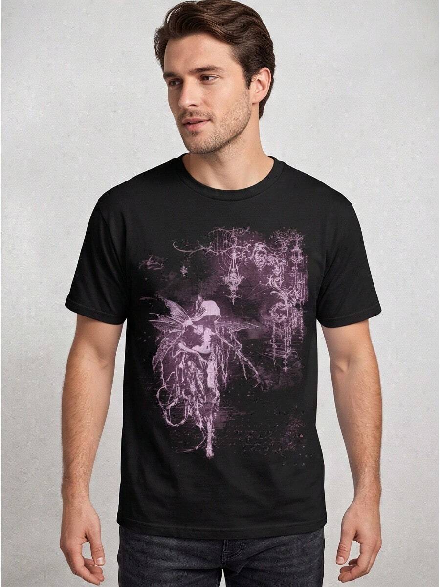 Men T-Shirts - 黑色 - 查看 1