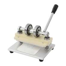Manuelle Stanzmaschine & Prägemaschine für Leder, Papier & PVC - 16 cm Schneidöffnung, Edelstahl, manuelle Handhabung, hohe Präzision, für Basteln & Verpackung, platzsparend - Standard - Übersicht 6
