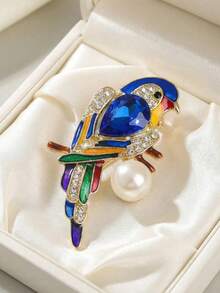 Fashion Parrot Brooch, Suitable For Party Wear, Funny Goose Brooch, Interesting Briefcase Goose Brooch, Suitable For Jacket And Backpack - Green - View 8