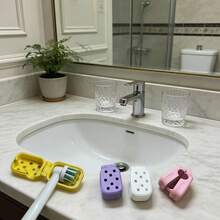 4pcs Electric Toothbrush Head Covers With Ventilation Holes To Ensure Air Circulation And Dryness, Reducing Odor. Creative And Fashionable Toothbrush Head Covers, Toothbrush Protective Sleeves. Lightweight And Practical, Suitable For Home And Travel - A - View 2