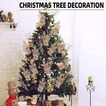 8 piezas de tallos de bayas con purpurina de champán, flores artificiales versátiles para decoración del hogar, oficina & festividades | Perfecto para Navidad, bodas & fiestas, decoración de árboles, jarrones pequeños, regalos, decoración navideña - Champán - Ver 6