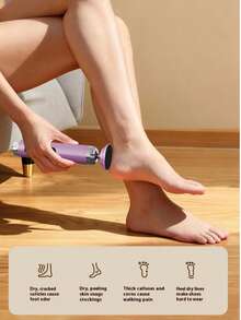 ICEWLESS Electric Foot Callus Remover LCD Digital Display 5-Speed Rechargeable Electronic Foot File Dead Skin And Hard Skin Care With Replaceable Grinding Heads Smooth Foot Care Women's Gift - View 11