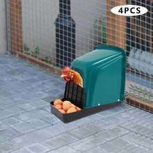 4* Chicken Nest Box Plastic Box With Nesting Boxes Used To Collect Eggs - Default - View 3