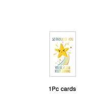 24/48pcs Star-Shaped Colorful Ballpoint Pen & Encouragement Card Set, Multi-Item Party Favor, Set Includes 12pcs 4-In-1 Function & Cards And 12pcs Star Pens, Suitable For School Activities & Birthday Party Gratitude Gifts, Thank You Gifts & Rewards - Multicolor - View 10