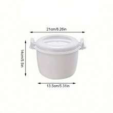 SOKANY Portable Microwave Rice Cooker, Cold/Hot Dual Use, Sealed Leak-Proof Design, Compartment Design No Need For Skewers, Large Capacity Satisfying Delicious, Suitable For Rice, Vegetables, Fish, Soup, Noodles And More - Multicolor - View 12