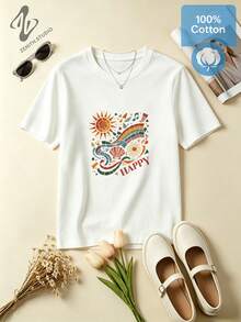 Women T-Shirts - 白色 - 查看 2