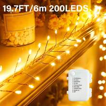 Outdoor Waterproof Fairy String Lights, Battery Powered, 8 Switchable Flashing Effects, Suitable For Patio, Wedding And Seasonal Decor - Multicolor - View 4