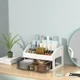 Two-layer White Storage Box [Drawer]