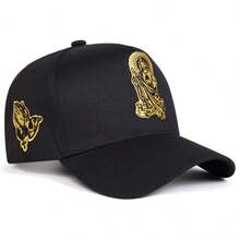 1pc Men's Jesus Trucker Hat, Embroidered Baseball Cap, Street Fashion 5-Panel Hat, Outdoor Sun Protection Casual Hat For Spring/Autumn Travel, Beach Vacation - Multicolor - View 18