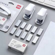 Nuevo Set Portátil de Grapadora Sin Esfuerzo, Grapadora Mini de 3 Colores, Tamaño Pequeño Conveniente para Estudiantes - Set de grapadora - Ver 6