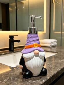 Santa Gnome Soap Dispenser, Resin Liquid Lotion Pump Bottle, Decorative Hand Soap Container, Ideal For Bathroom Counter & Kitchen Sink, Xmas Home Decor, Unique Christmas Housewarming Gift, Halloween Soap Dispenser, Bathroom Decor 2026 - New Arrival - View 2