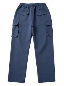 Men's Long Pants Outdoor Travel Hiking Fitness Versatile Multi-Pocket Drawstring Cargo Pants - Multicolor - View 2
