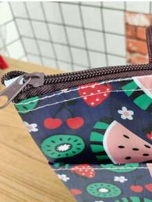 Large Capacity Waterproof Insulated Lunch Bag, Lightweight And Durable, Suitable For Commuting, School, Camping, Shopping Or As A Gift , Lunch Box Bag - Multicolor - View 9