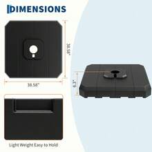 Umbrella Stands & Bases - Black - View 7