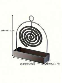 1/2pcs Metal Mosquito Coil Holder, Suitable For Hanging Or Incense, Perfect For Living Room/Bedroom Decor And Outdoor Camping - Multicolor - View 6
