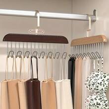 3/1 Pc Hanger With 8 Hooks, For Wardrobe, Bras, Vests, Etc, 360-Degree Rotation, Space-Saving, Household Multi-Functional Storage Hanger, Can Store Various Clothes And Bags, Non-Marking Hanger, Suitable For Back-To-School Season. - Multicolor - View 8